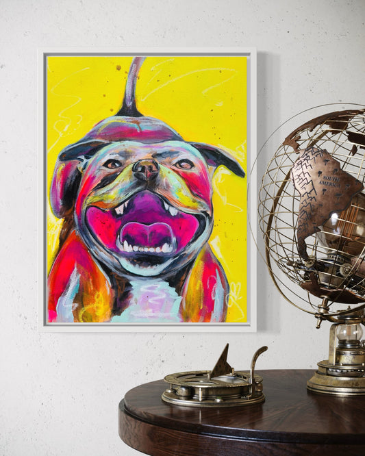 ORIGINAL: Happy Staffy