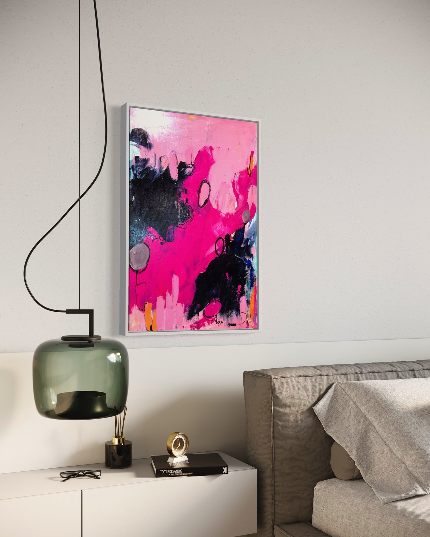 Life LINES  PINK Original painting