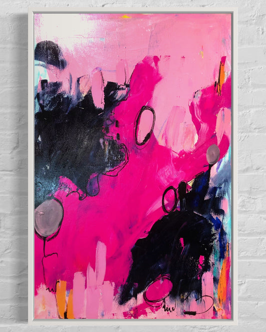 Life LINES  PINK Original painting