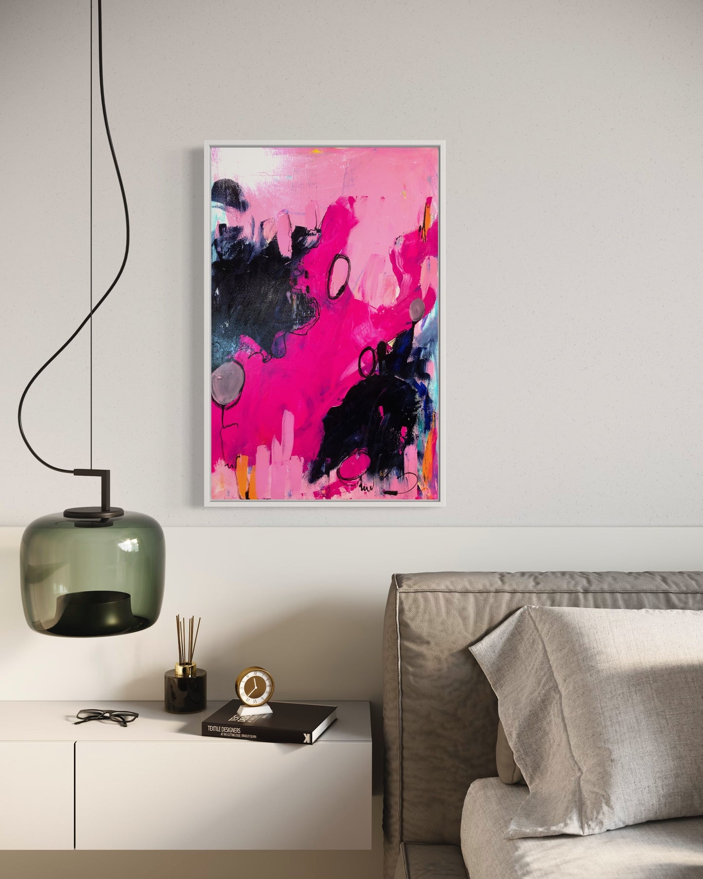 Life LINES  PINK Original painting