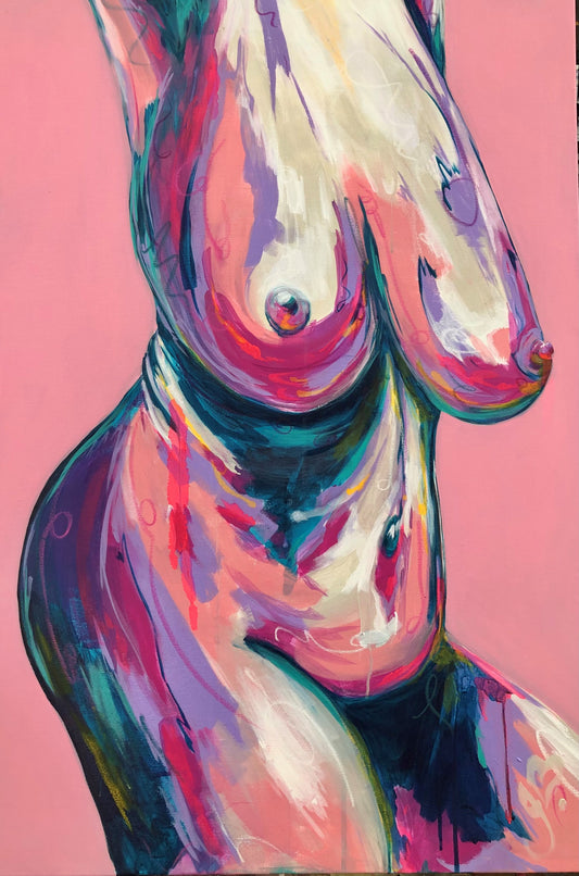 Original ARTWORK 'after birth body' from the BLUSH series